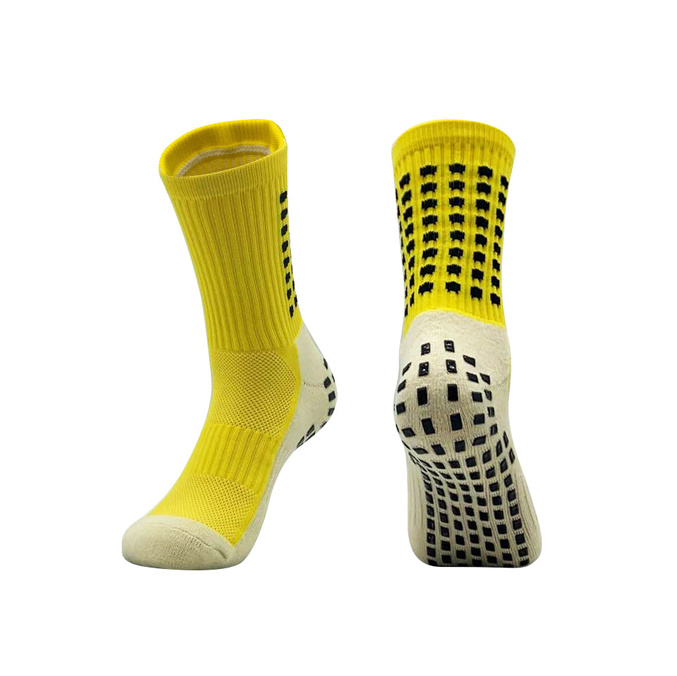 Medias Corta Antideslizante Amarilla (Medias Caña)