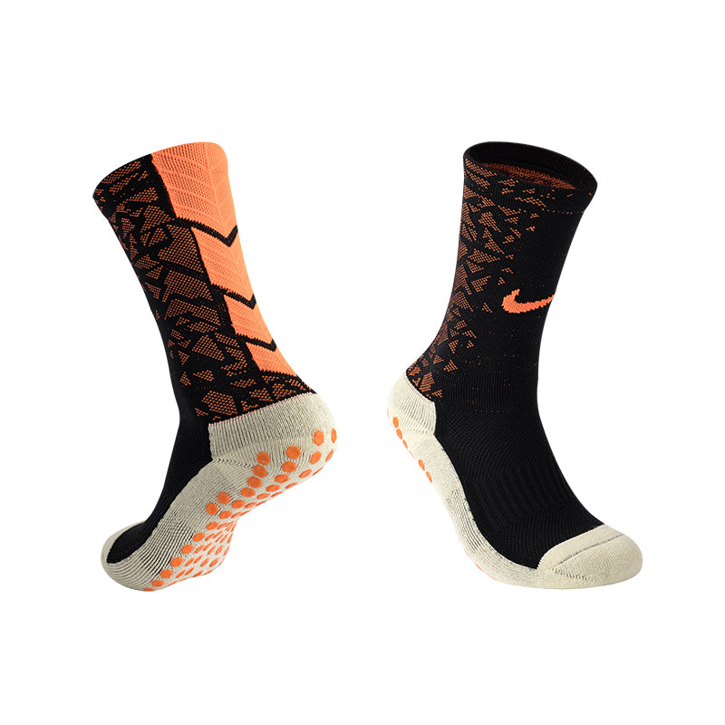 Medias Nike Antideslizante Negro Naranja