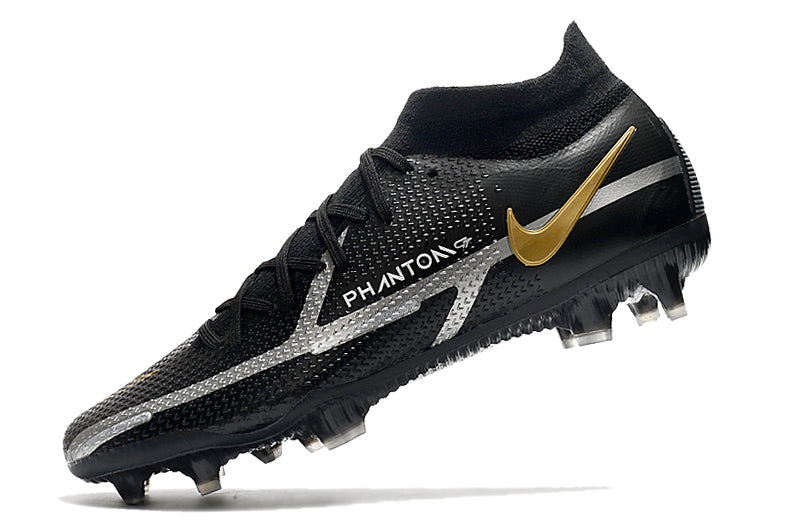 Guayo Nike Phantom Negro Dorado