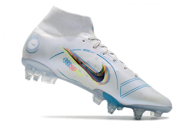 Guayo Nike Mercurial Blanco Tache Aluminio