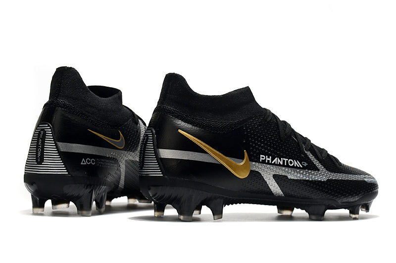 Guayo Nike Phantom Negro Dorado