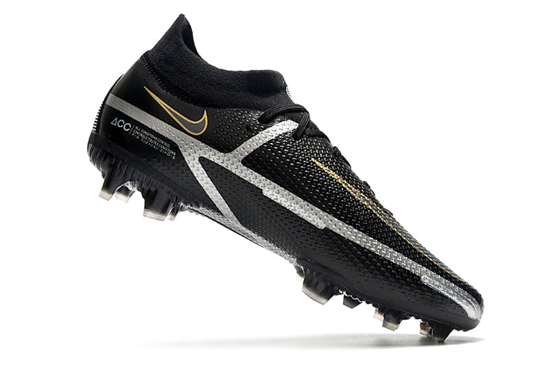 Guayo Nike Phantom Negro Dorado