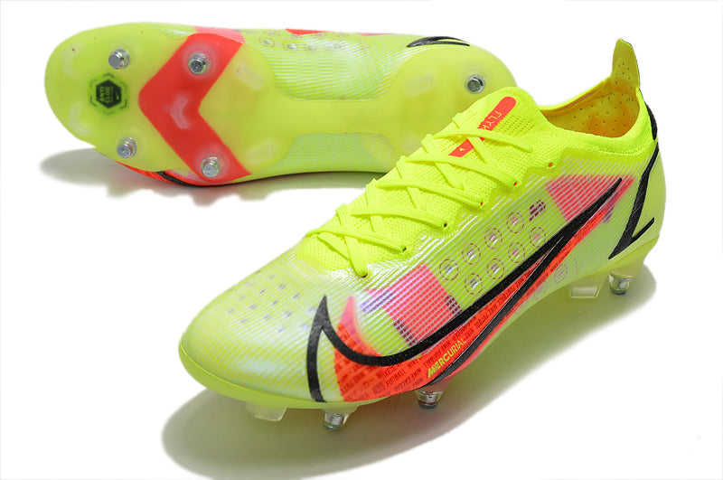Guayo Nike Mercurial Amarillo Verde Tache Aluminio