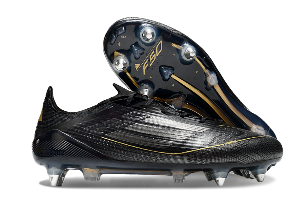 Guayo F50 Negro Dorado Tache Aluminio