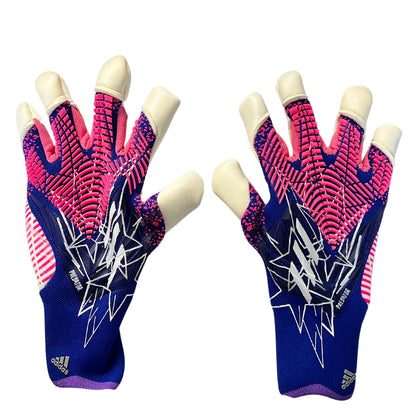 Guantes Adidas Predator Edge Azul Rosado