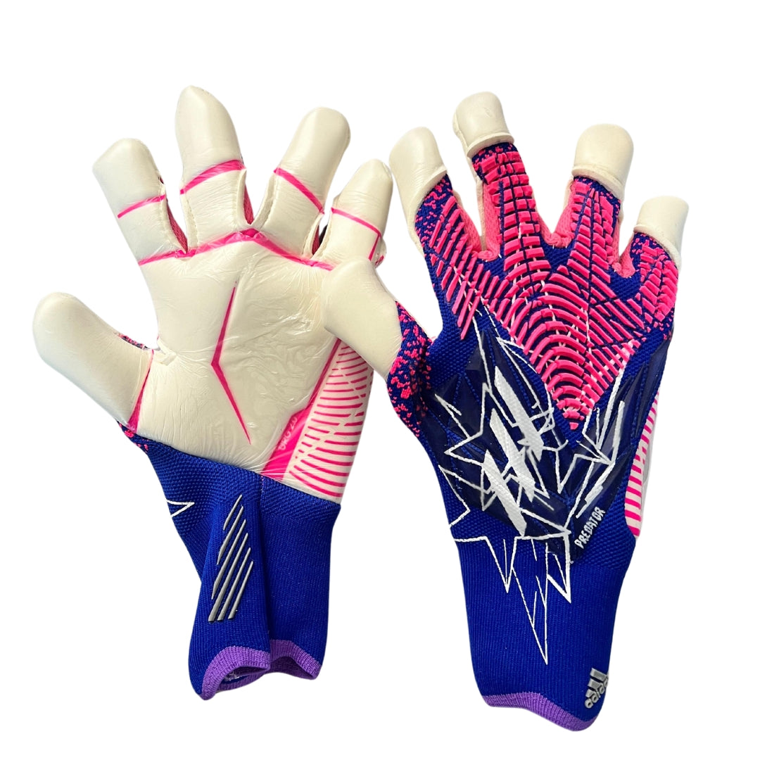 Guantes Adidas Predator Edge Azul Rosado