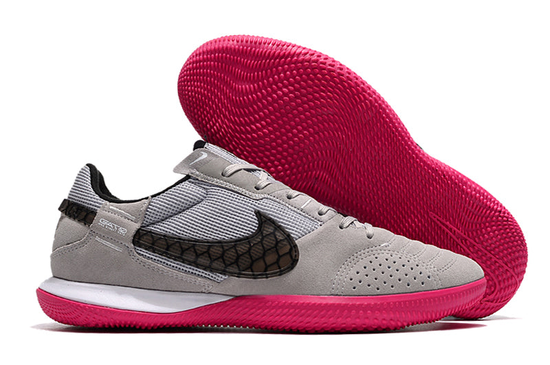 Futsala Nike Street Gato Gris Suela Fucsia