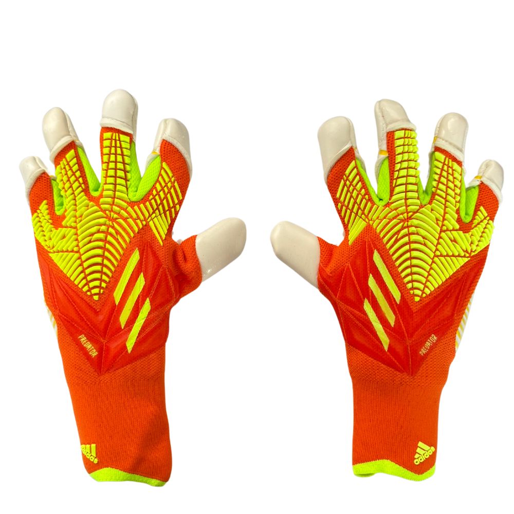 Guantes Adidas Predator Edge Naranja Verde