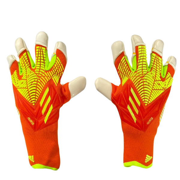Guantes Adidas Predator Edge Naranja Verde