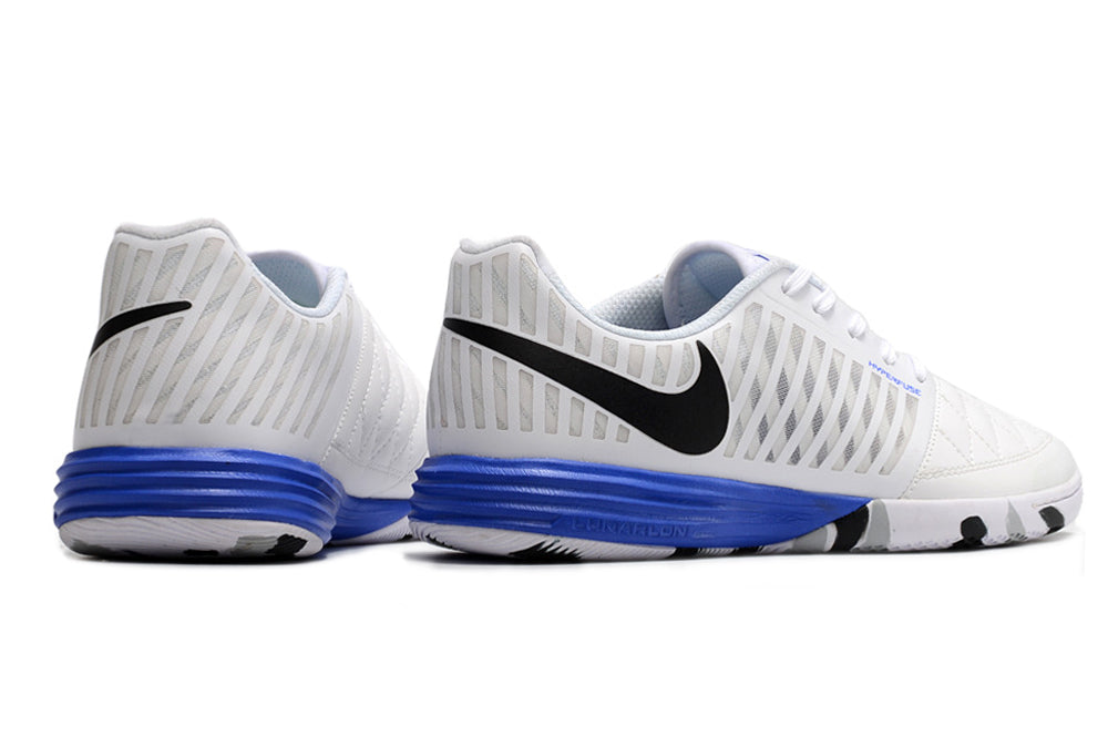 Futsal Nike Lunar Gato Blanco Azul NIÑO-ADULTO