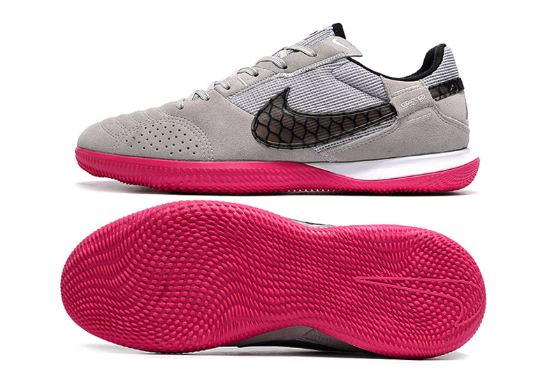 Futsala Nike Street Gato Gris Suela Fucsia