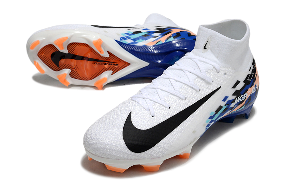 Guayo Nike Mercurial Bota Blanco Azul NIÑO-ADULTO