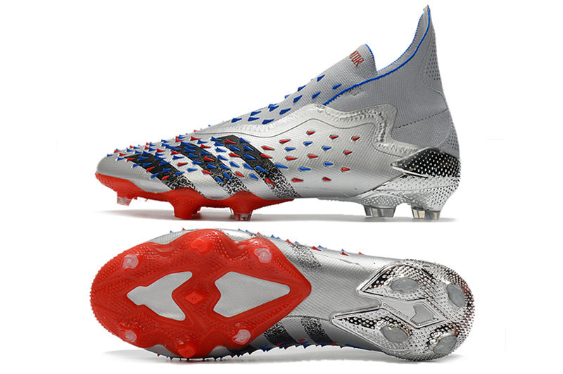 Guayo Predator Freak Plateado Rojo NIÑO-ADULTO