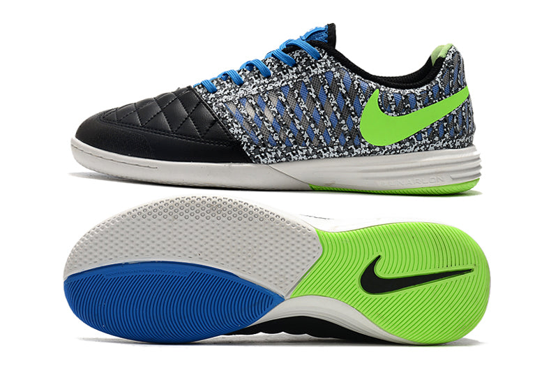 Futsal Nike Lunar Gato Gris Azul