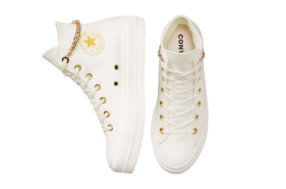 Converse Chuck Taylor All Star Gold Chain Plataforma