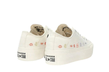 Converse All Star Lit Hi Flower Plataforma Zapato