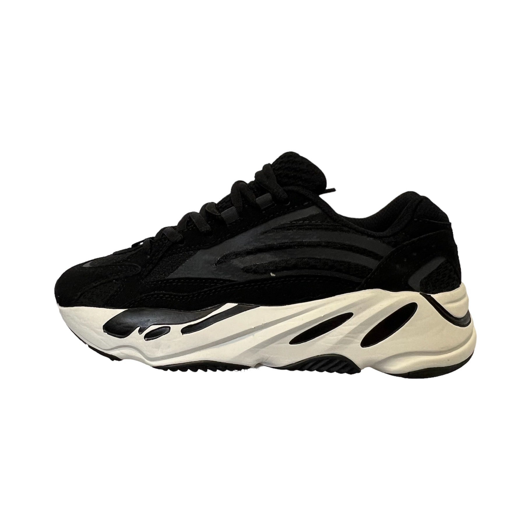 Yeezy negro y blanco hot sale