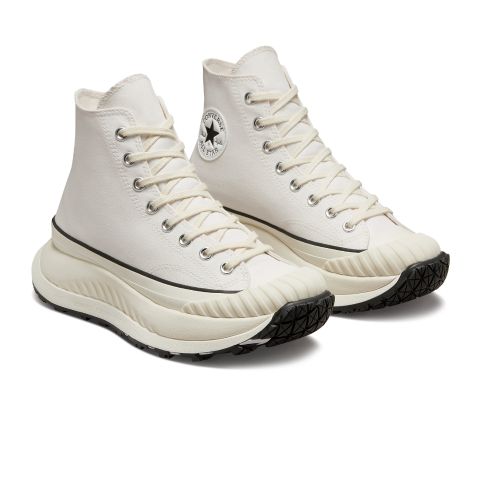 Converse Con Plataforma Y Bota Blanco