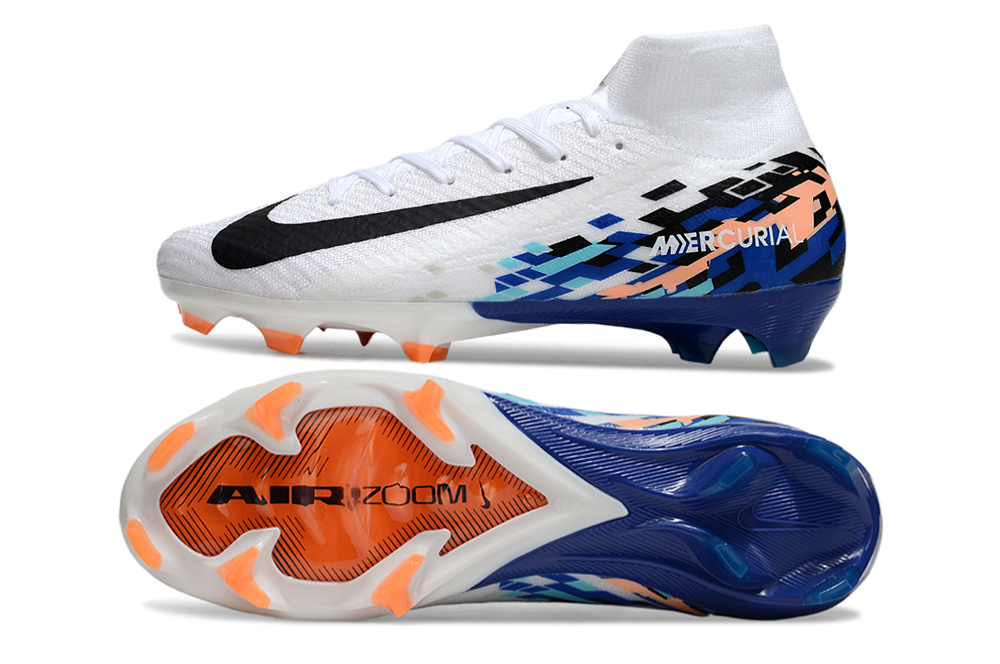 Guayo Nike Mercurial Bota Blanco Azul NIÑO-ADULTO