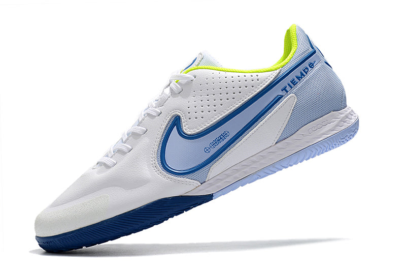 Nike tiempo blanco clearance azul